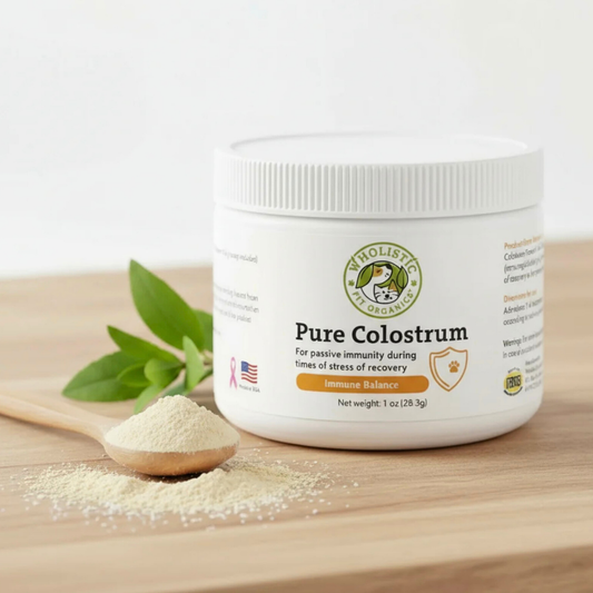 Wholistic Pet Organics Pure Colostrum | Natural Bovine Colostrum for Immune + Gut Health