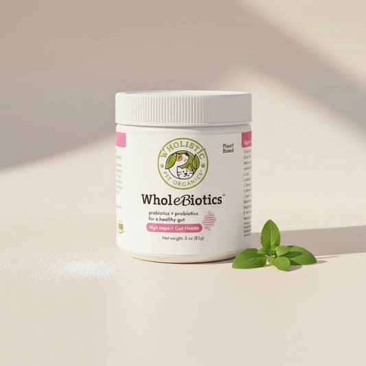 Wholistic Pet Organics WholeBiotics | Natural 9-Strain Probiotic + Prebiotic