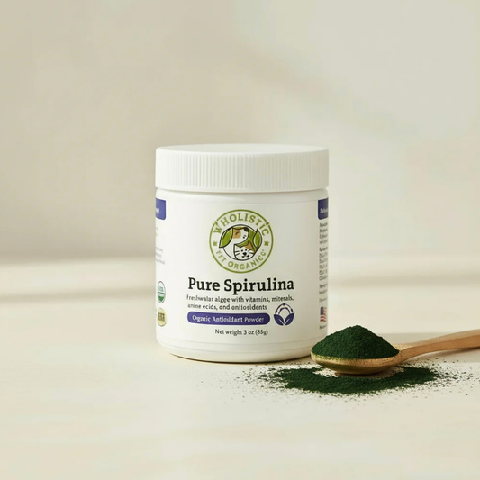 Wholistic Pet Organics Pure Spirulina | Organic Antioxidant + Immune Superfood
