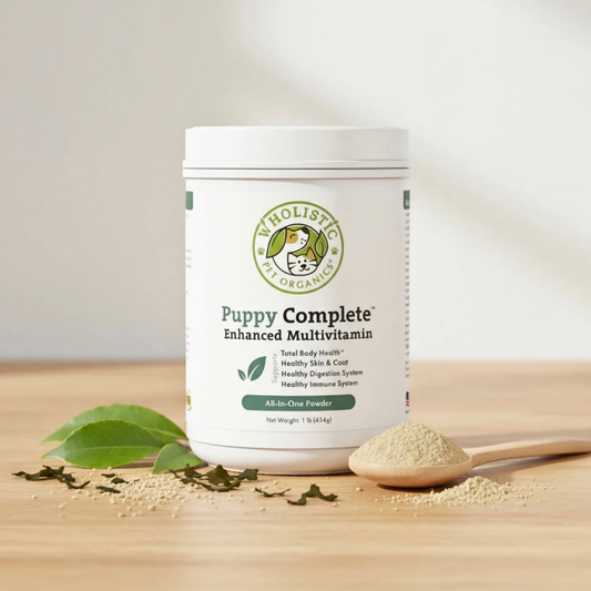 Wholistic Pet Organics Puppy Complete | Natural Whole-Food Multivitamin, Enzymes & Probiotics for Puppies