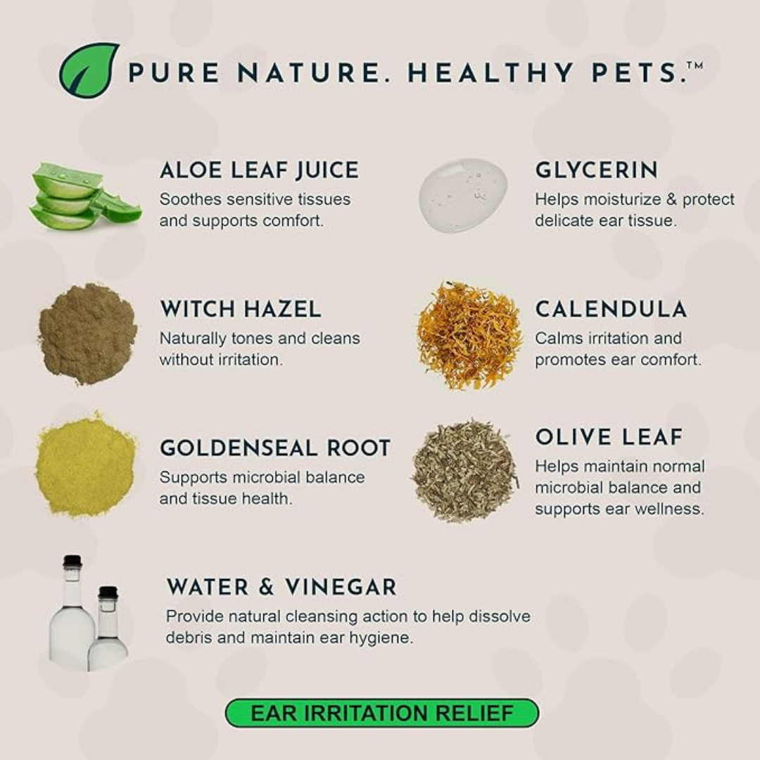 Animal Essentials Herbal Ear Rinse | Herbal Ear Cleaner