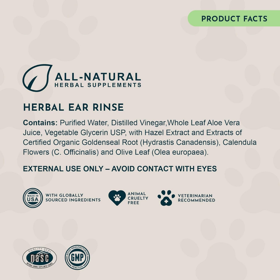 Animal Essentials Herbal Ear Rinse | Herbal Ear Cleaner