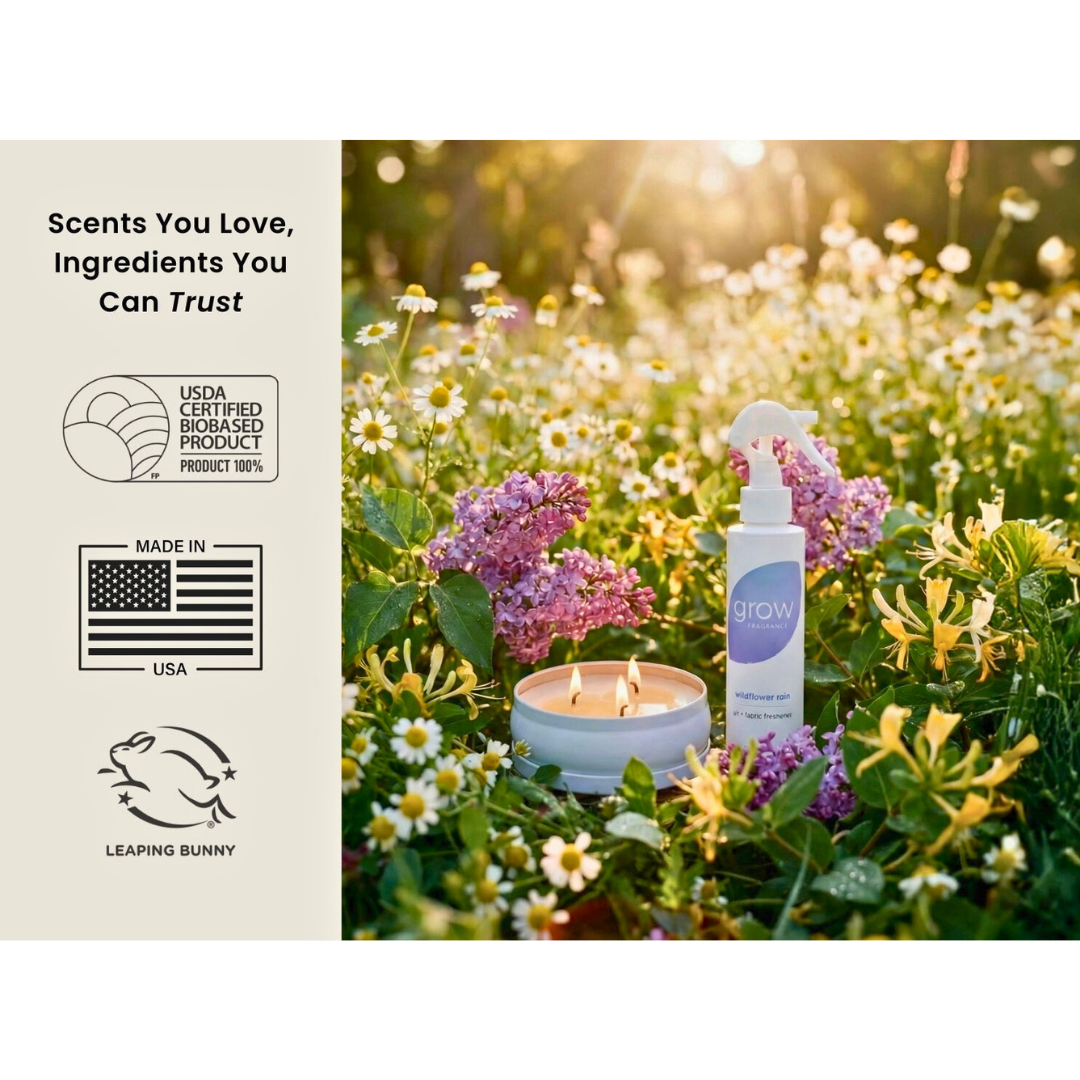Grow Natural Candle | Wildflower Rain