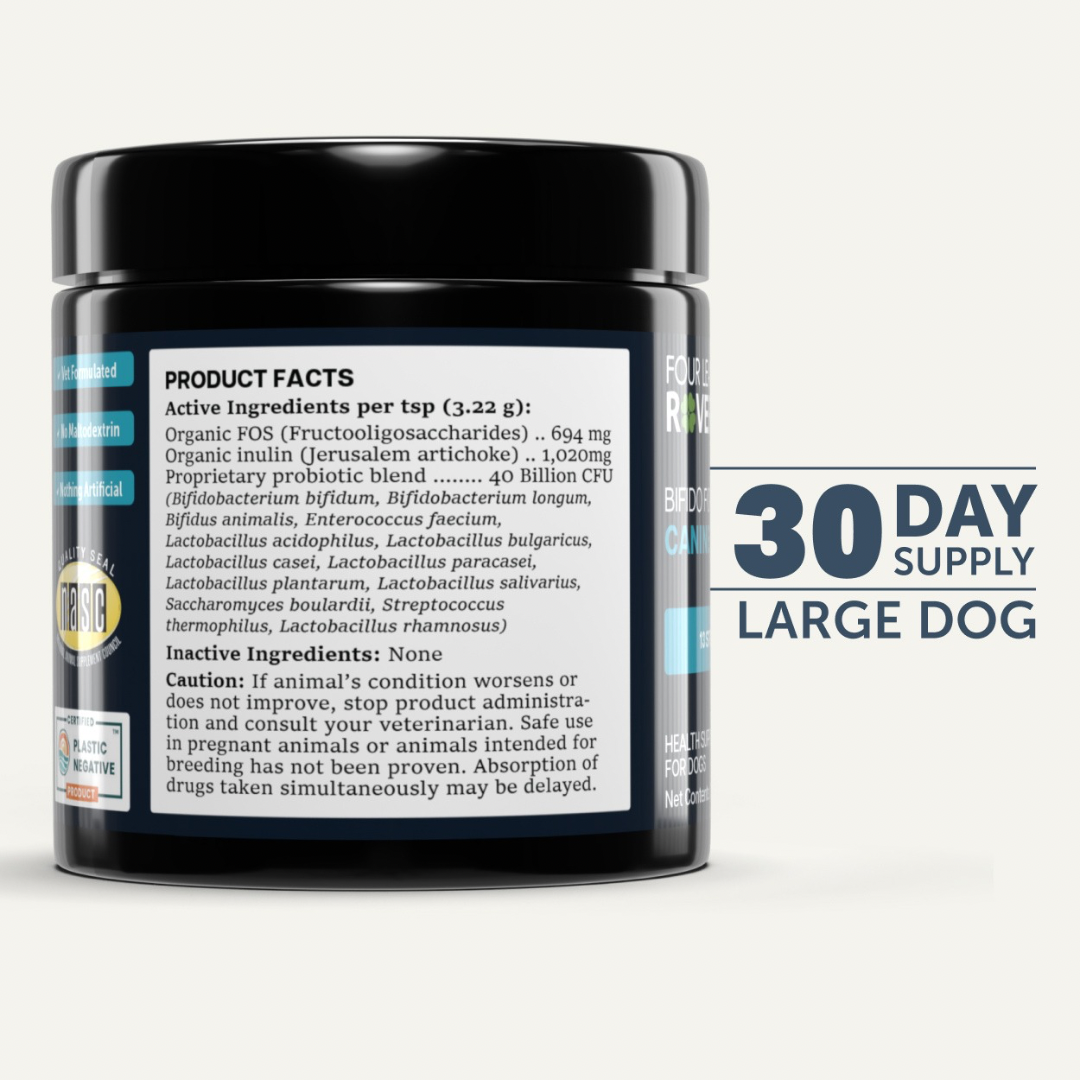 Four Leaf Rover Bifido For Fido | Multi-Strain Probiotic