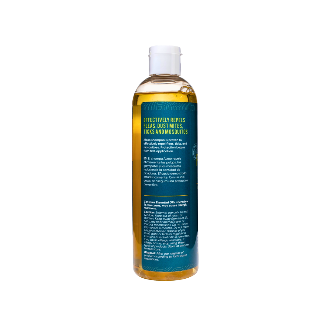 Alzoo Natural Flea + Tick Shampoo for Dogs