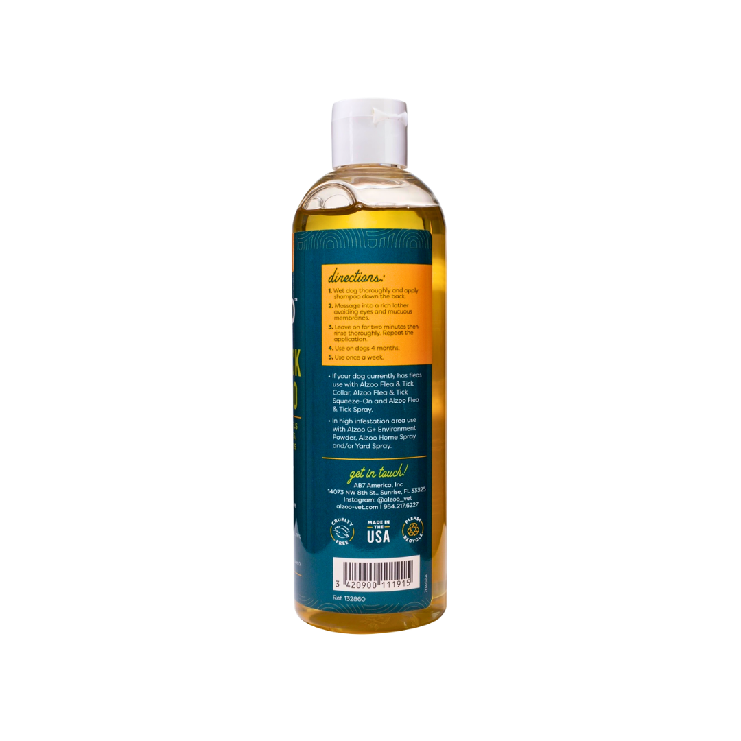 Alzoo Natural Flea + Tick Shampoo for Dogs