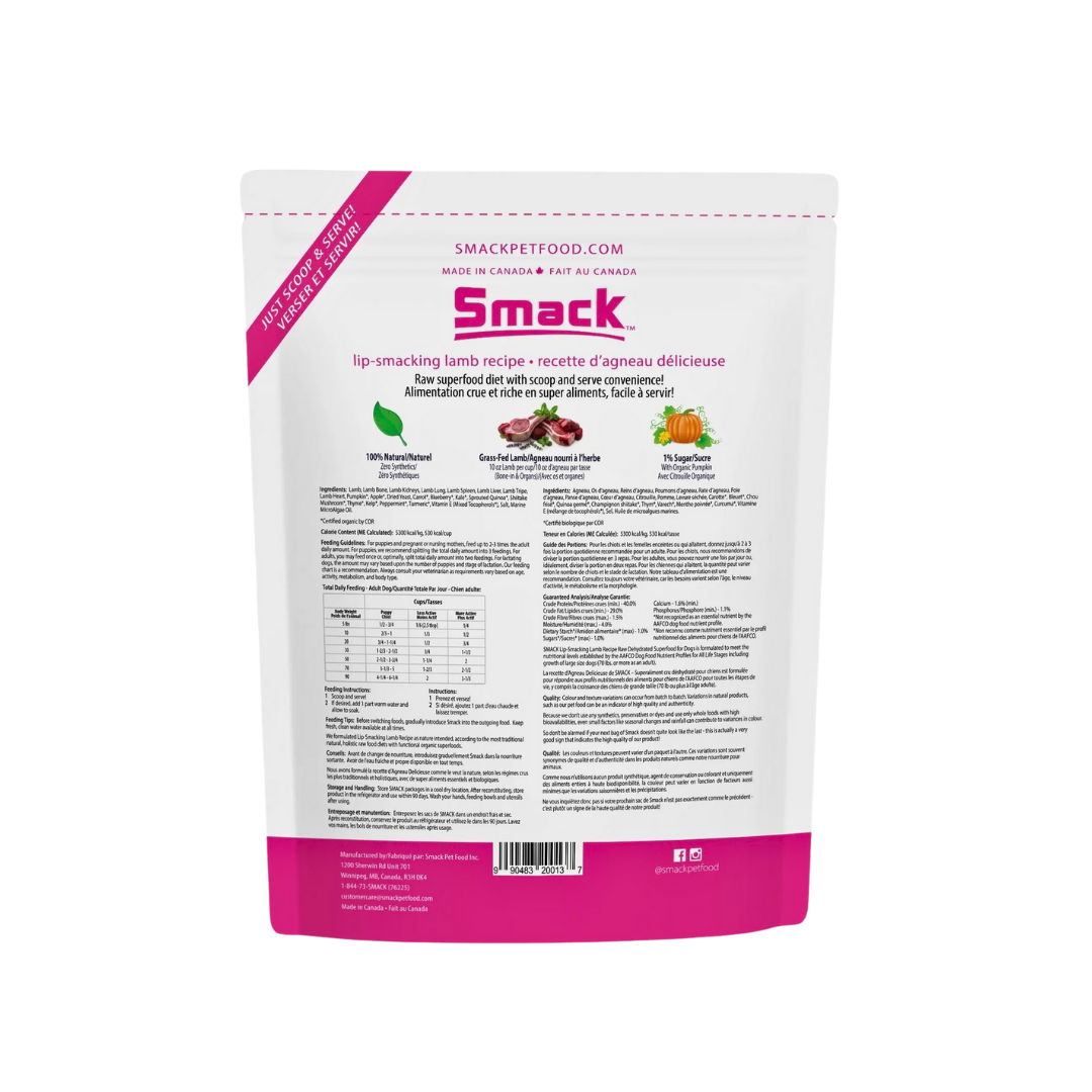 Smack Raw Dehydrated Superfood | Lip Smacking Lamb