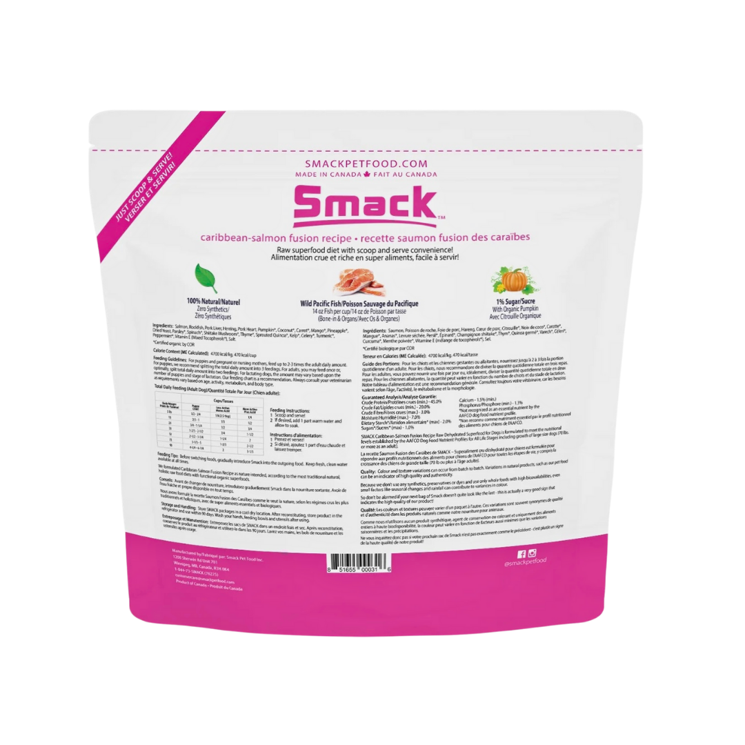 Smack Raw Dehydrated Superfood | Caribbean-Salmon Fusion