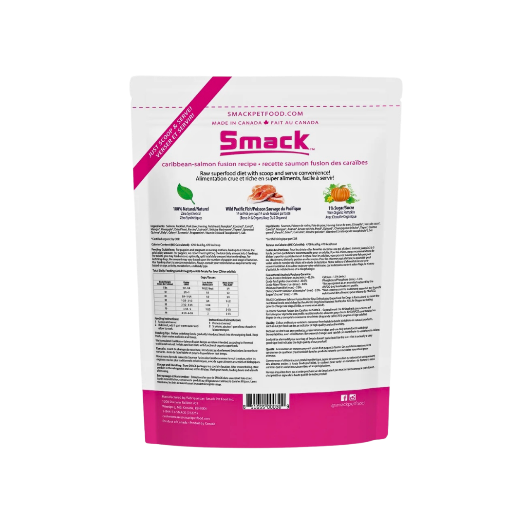 Smack Raw Dehydrated Superfood | Caribbean-Salmon Fusion