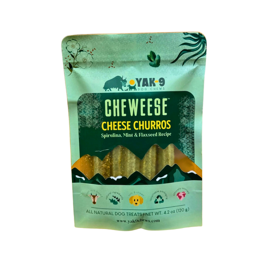Yak9 Cheweese Yak Cheese Churros | Spirulina Mint Flaxseed