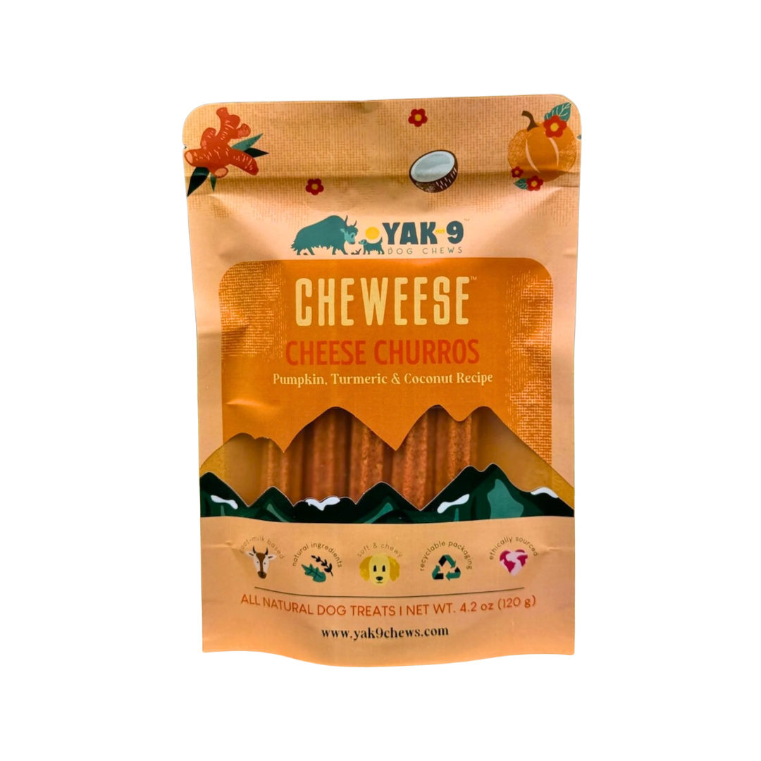 Yak9 Cheweese Yak Cheese Churros | Turmeric Pumpkin Coconut
