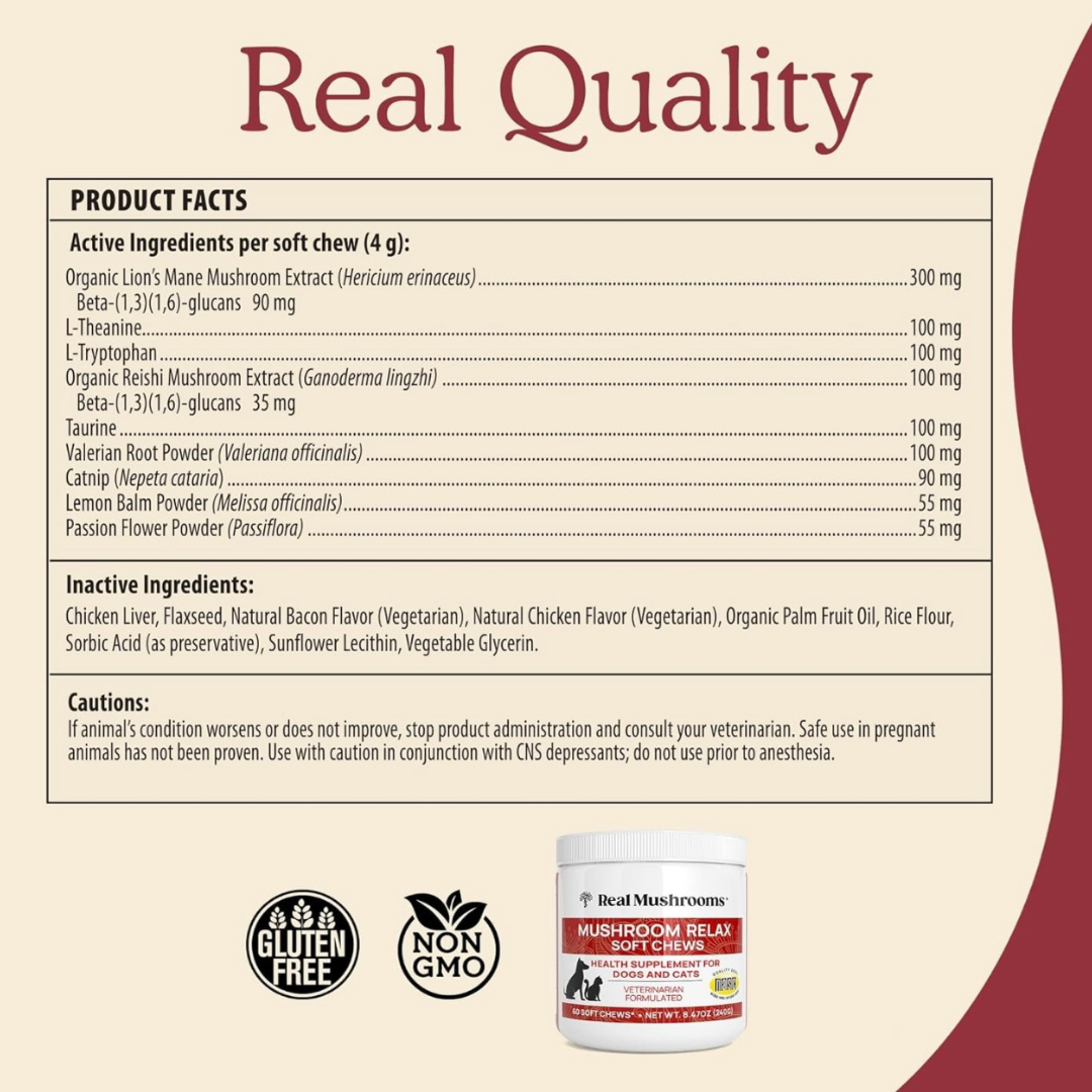 Real Mushrooms Relax Chews