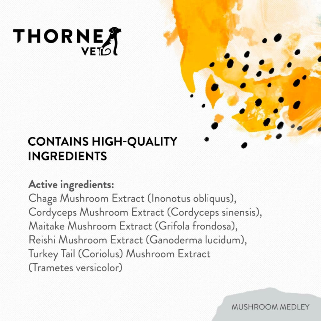 ThorneVet Mushroom Medley | Immune Supporting Mushroom Complex