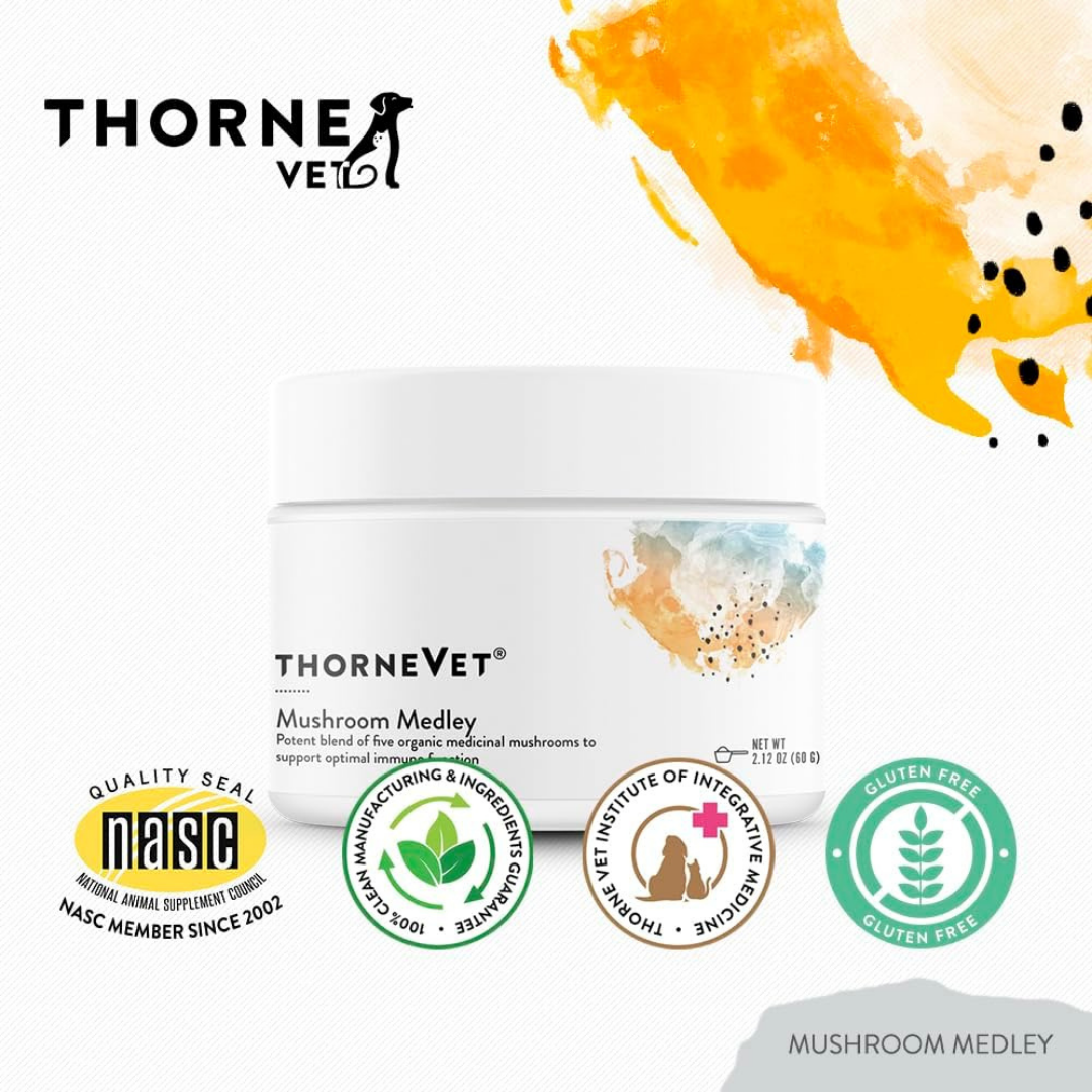 ThorneVet Mushroom Medley | Immune Supporting Mushroom Complex