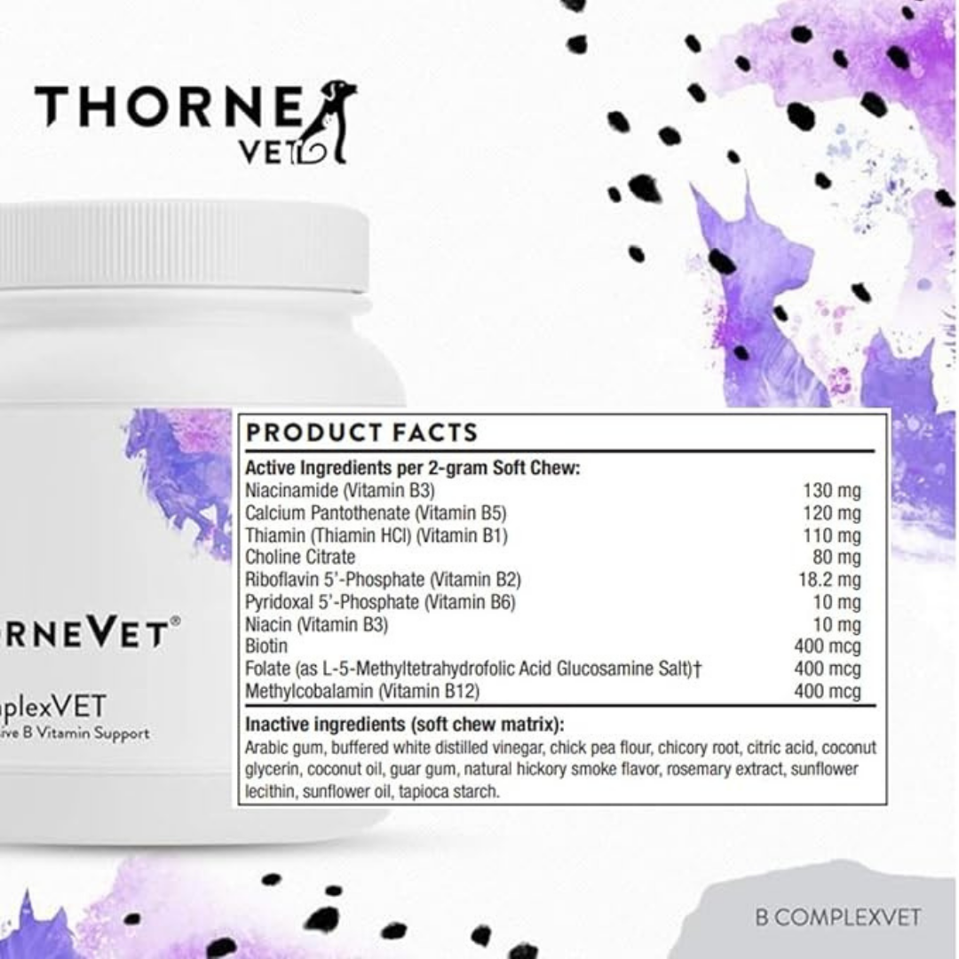 ThorneVet B-Complex Chews | Bioavailable B Vitamin Support