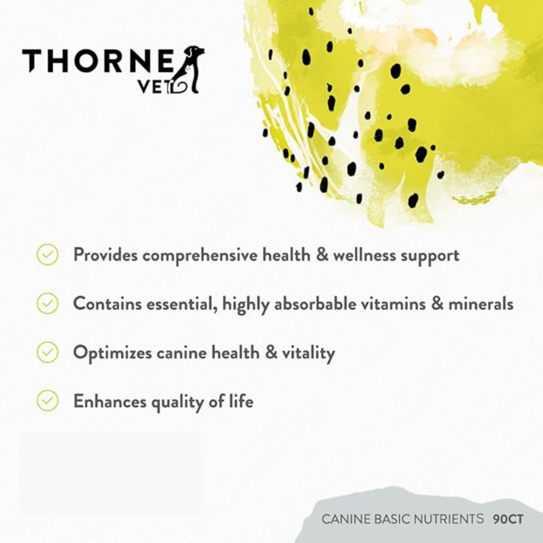 ThorneVet Canine Basic Nutrients | Comprehensive Multivitamin