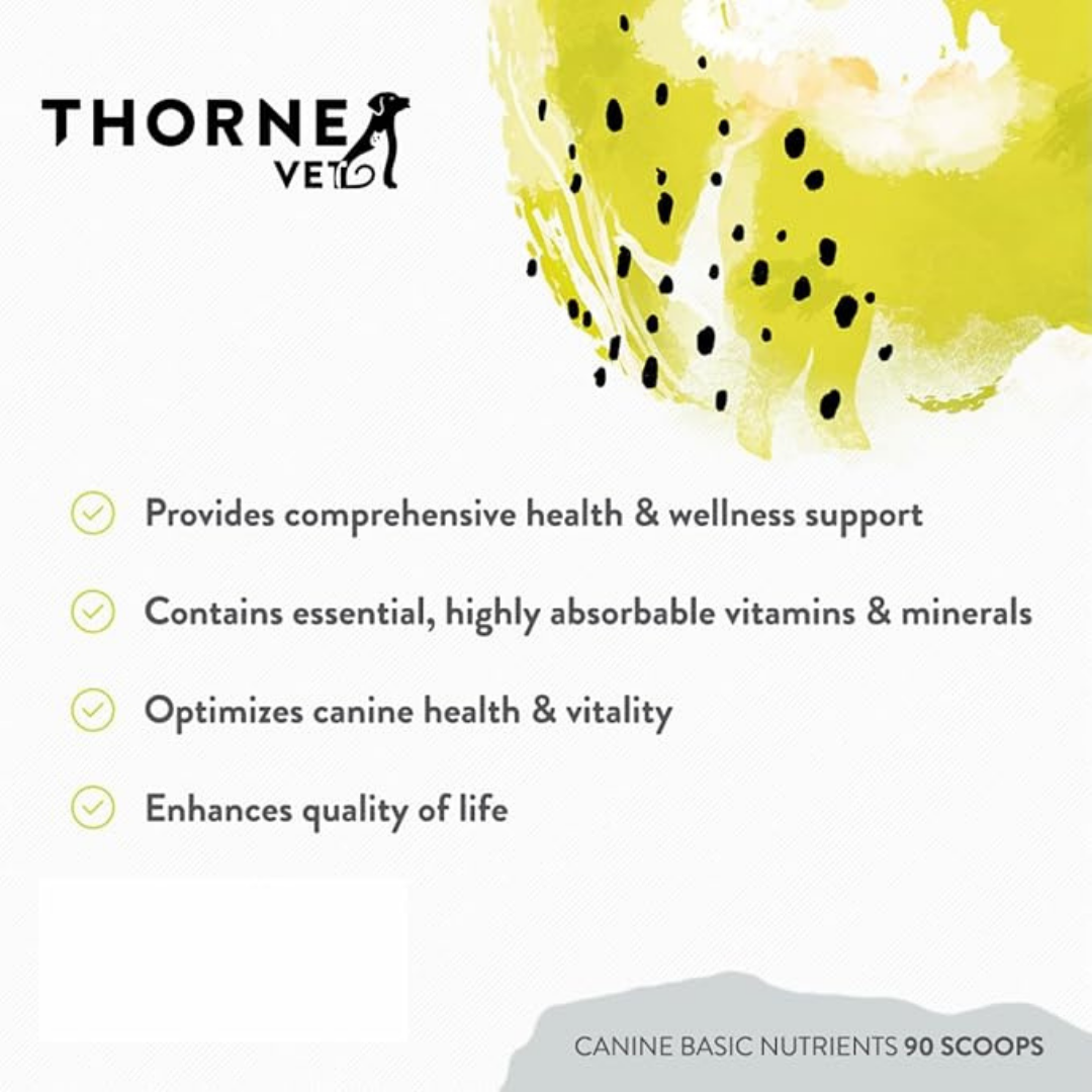 ThorneVet Canine Basic Nutrients | Comprehensive Multivitamin