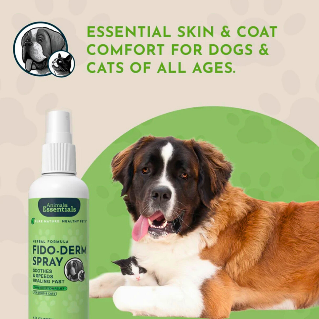 Animal Essentials Fidoderm Herbal Spray | Soothes + Supports Skin Healing