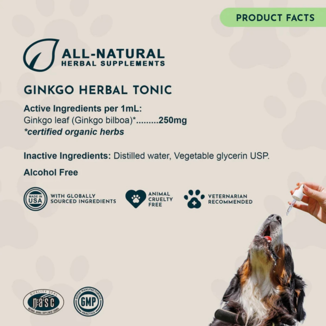 Animal Essentials Ginkgo | Cognitive Support + Healthy Brain Function