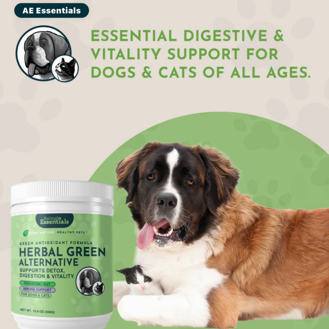 Animal Essentials Herbal Green Alternative | Natural Detox + Parasite Prevention