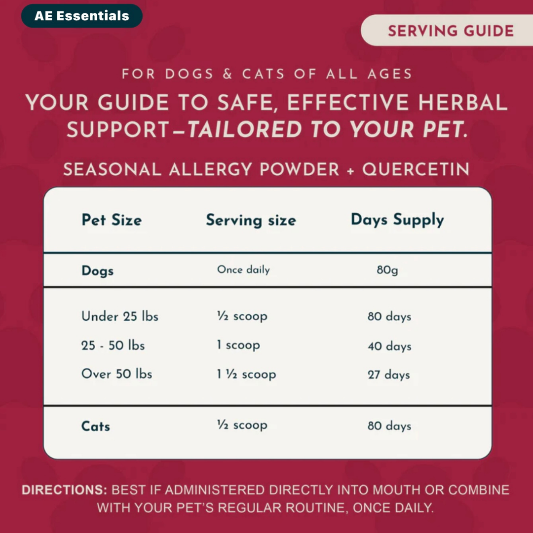 Animal Essentials Seasonal Allergy Powder | Natural Histamine + Allergy Relief
