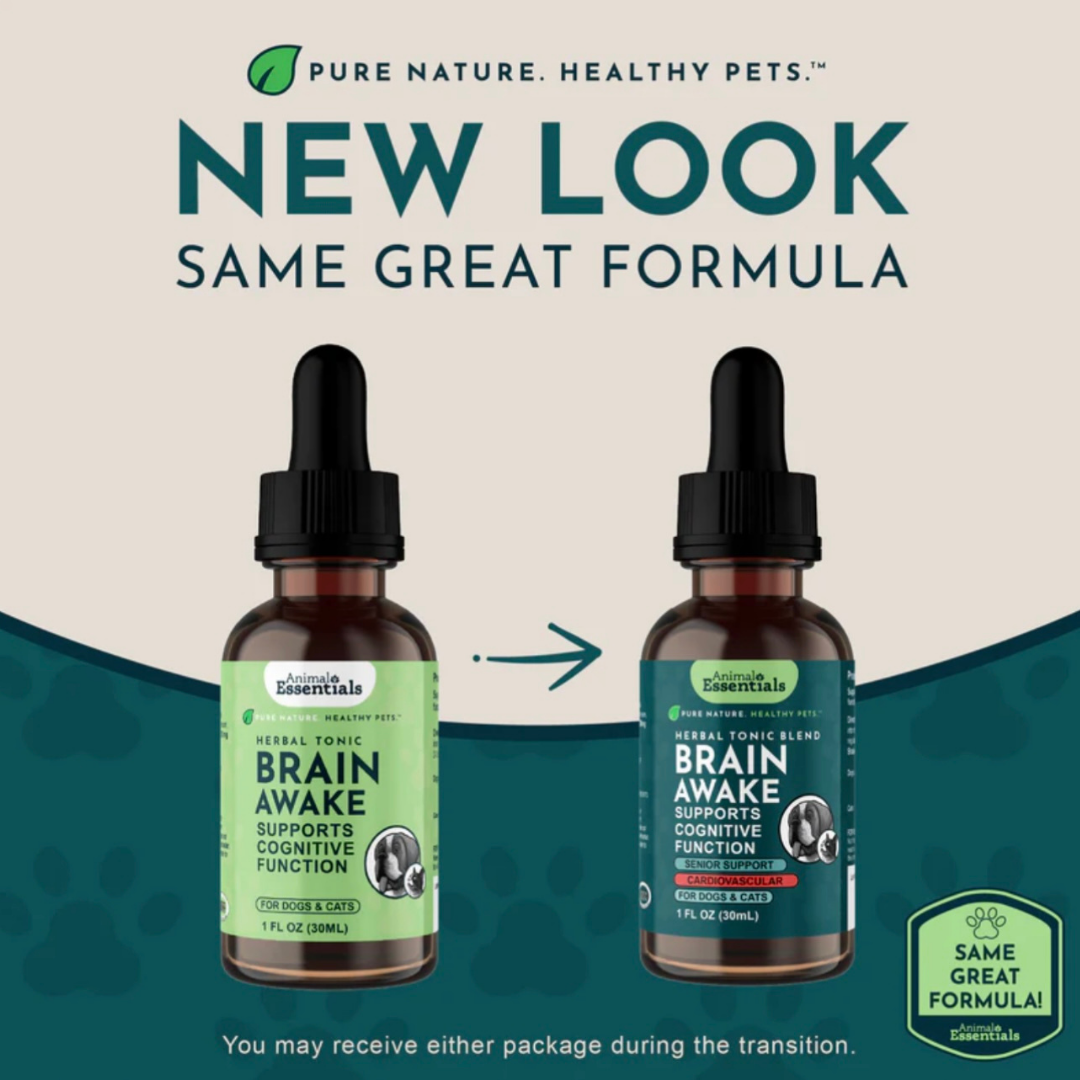Animal Essentials Brain Awake | Natural Cognitive + Nerve Support