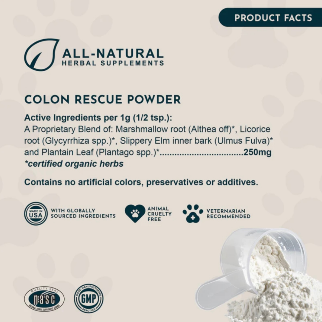 Animal Essentials Colon Rescue Powder | Soothing Digestive Support