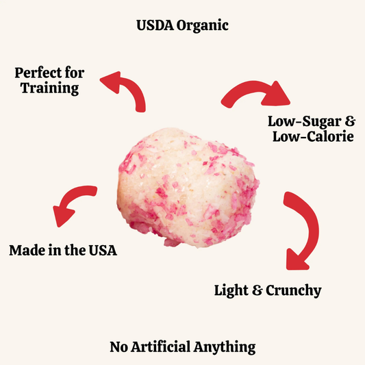 Lord Jameson Candy Cane Kisses | Natural USDA Organic Low-Calorie Training Treats