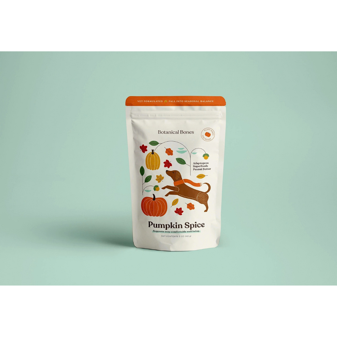 Botanical Bones Pumpkin Spice Dog Treats | Organic Fiber + Fall Comfort