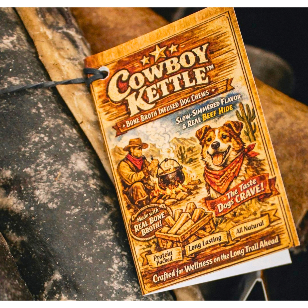 Range Boss 9 Inch Beef Hide Chew | Natural Chemical-Free Rawhide Alternative