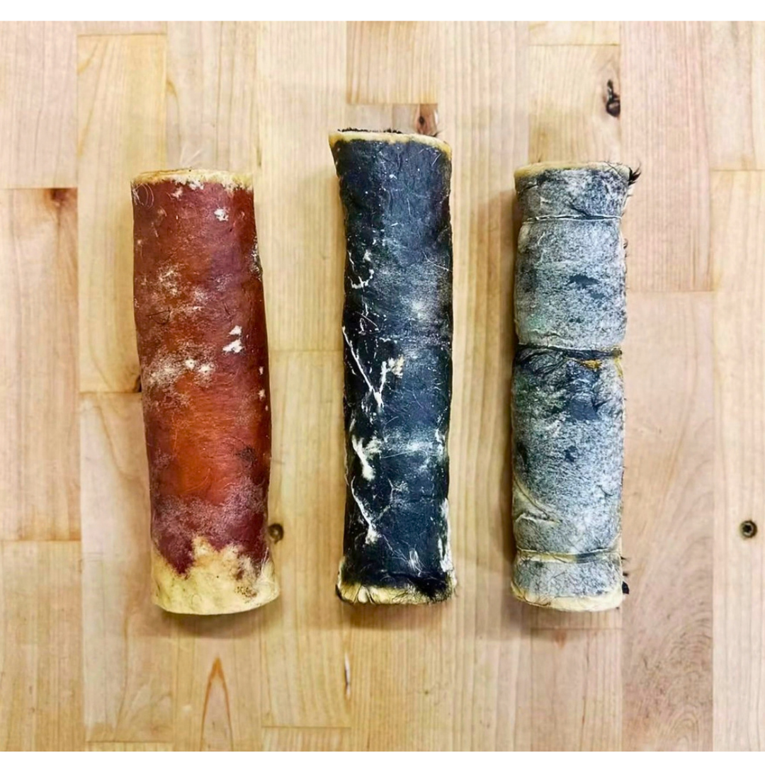 Range Boss 9 Inch Beef Hide Chew | Natural Chemical-Free Rawhide Alternative