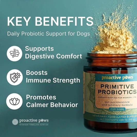 ProActive Paws Primitive Probiotics | Canine-Specific Multi-Strain Gut Health