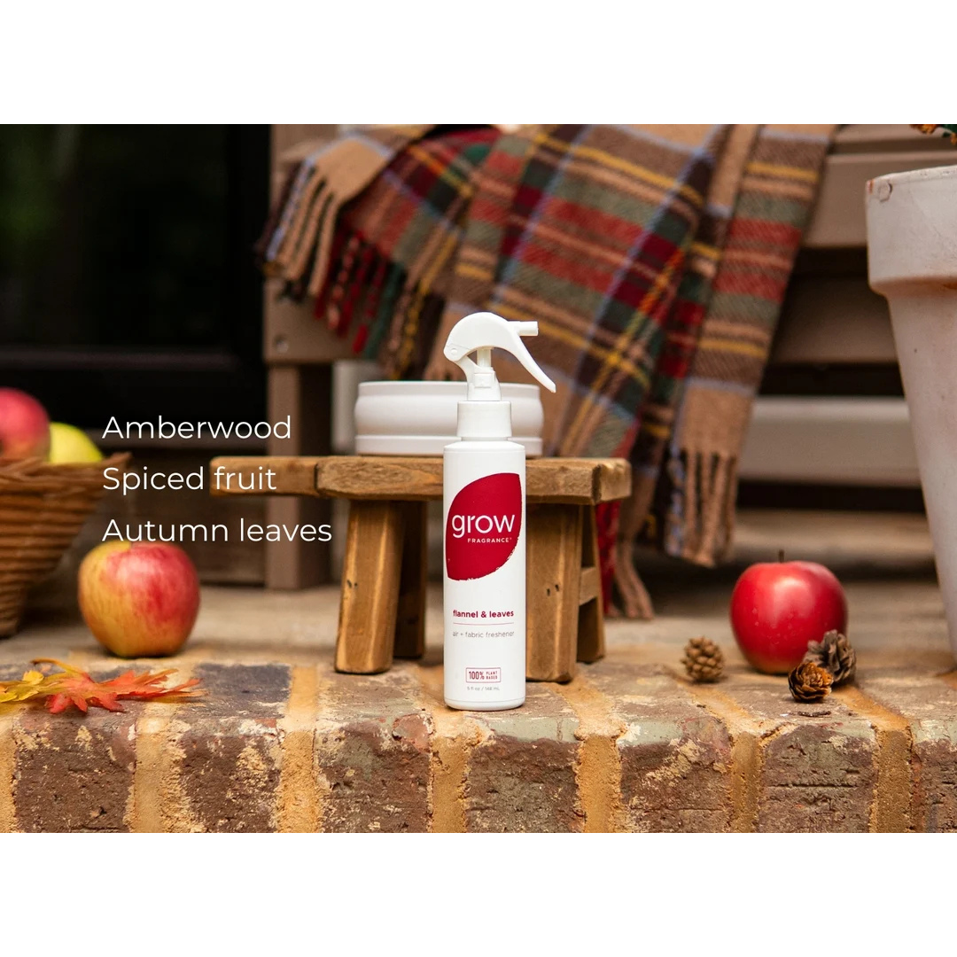 Grow Natural Air Freshener | Flannel + Leaves