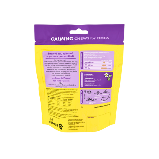 RESCUE Calming Chews | Natural Sedative-Free Calming Chew with Chamomile