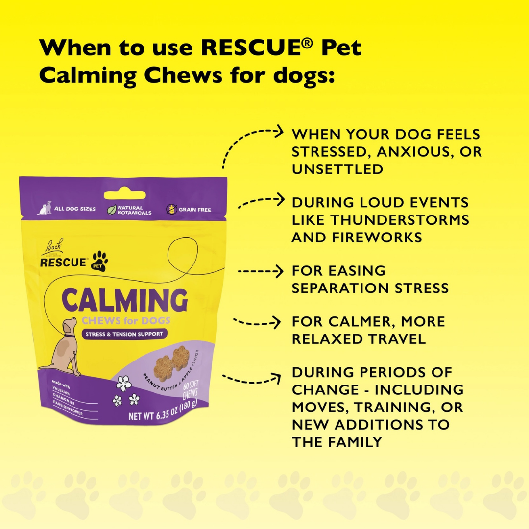 RESCUE Calming Chews | Natural Sedative-Free Calming Chew with Chamomile