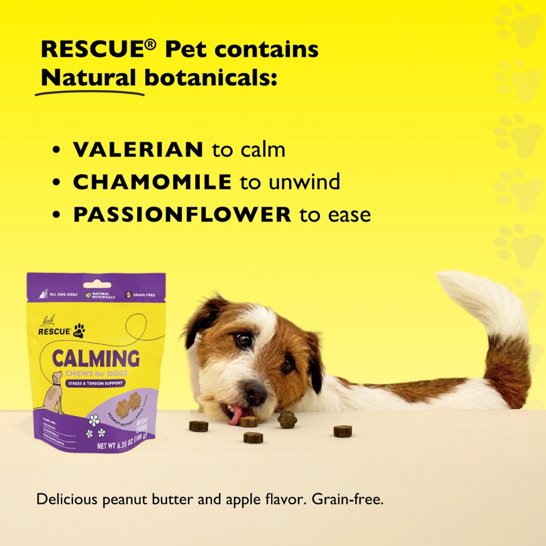 RESCUE Calming Chews | Natural Sedative-Free Calming Chew with Chamomile