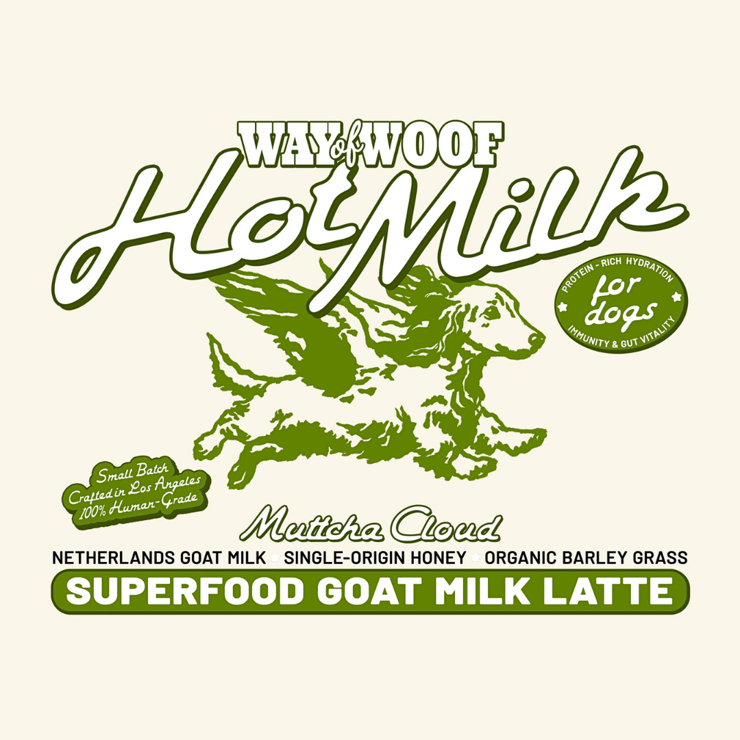 Muttcha Cloud Hot Milk | Natural Goat Milk + Greens Superfood Topper