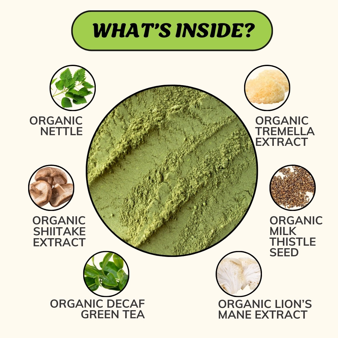 Allergy Herbal + Mushroom Blend | Natural Seasonal Skin + Immune Support