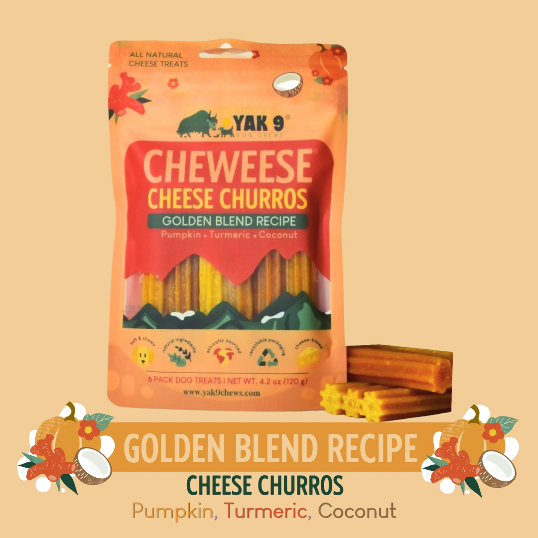 Cheweese Golden Blend | High-Protein Yak Cheese Chews