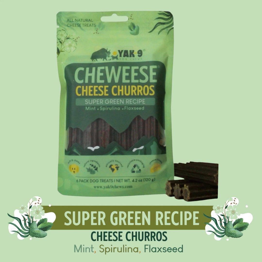 Cheweese Super Greens | High-Protein Yak Cheese Chews