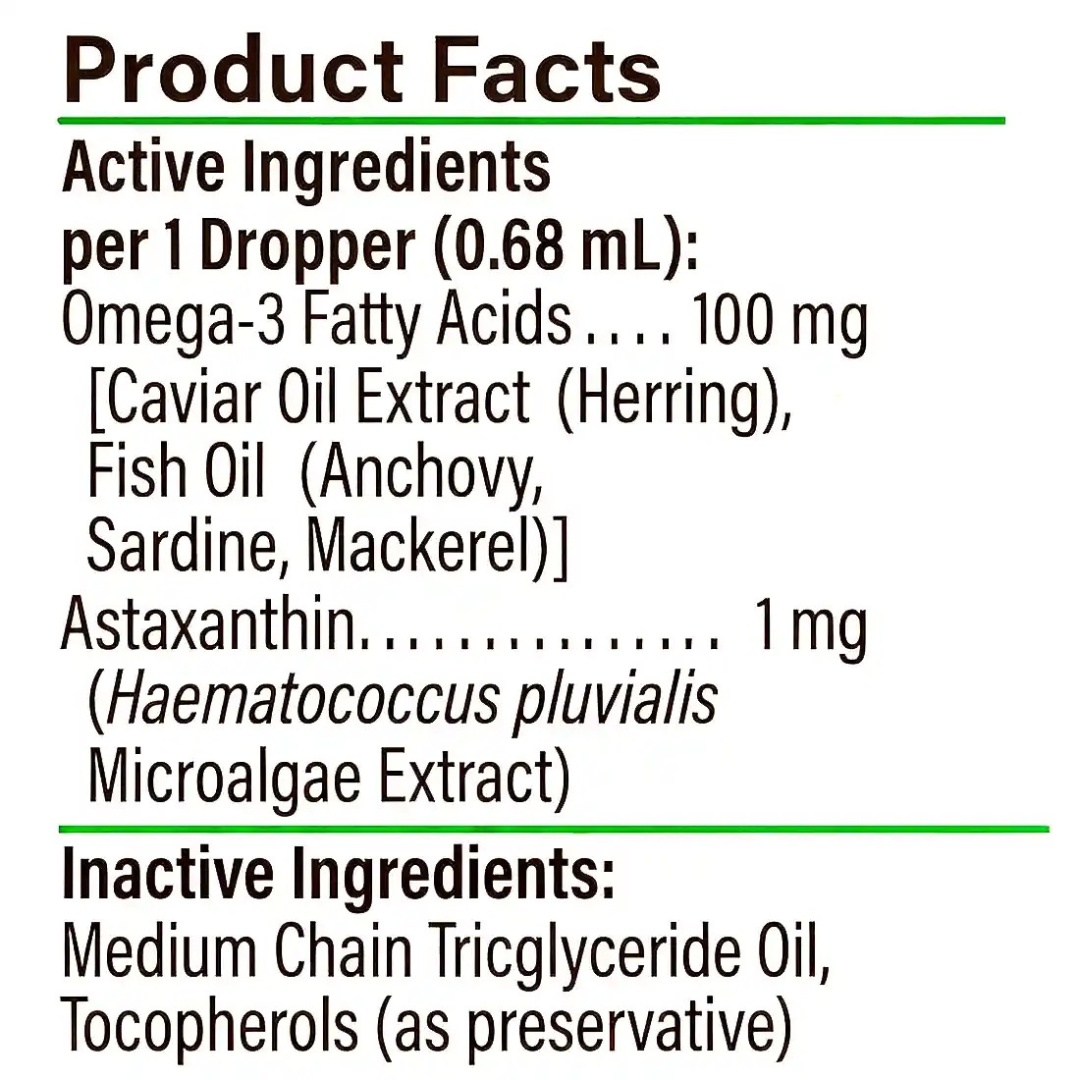 ProActive Paws Roe Mega DHA EPA | Phospholipid Omega-3 with Caviar Oil for Small Dogs
