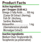 ProActive Paws Roe Mega DHA EPA | Phospholipid Omega-3 with Caviar Oil for Small Dogs