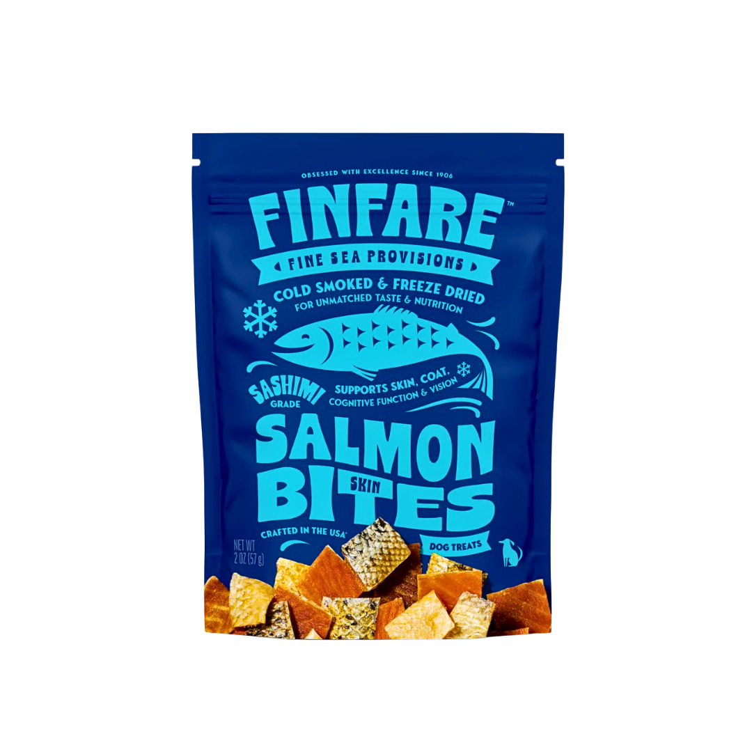 Finfare Freeze Dried Salmon Skin Bites
