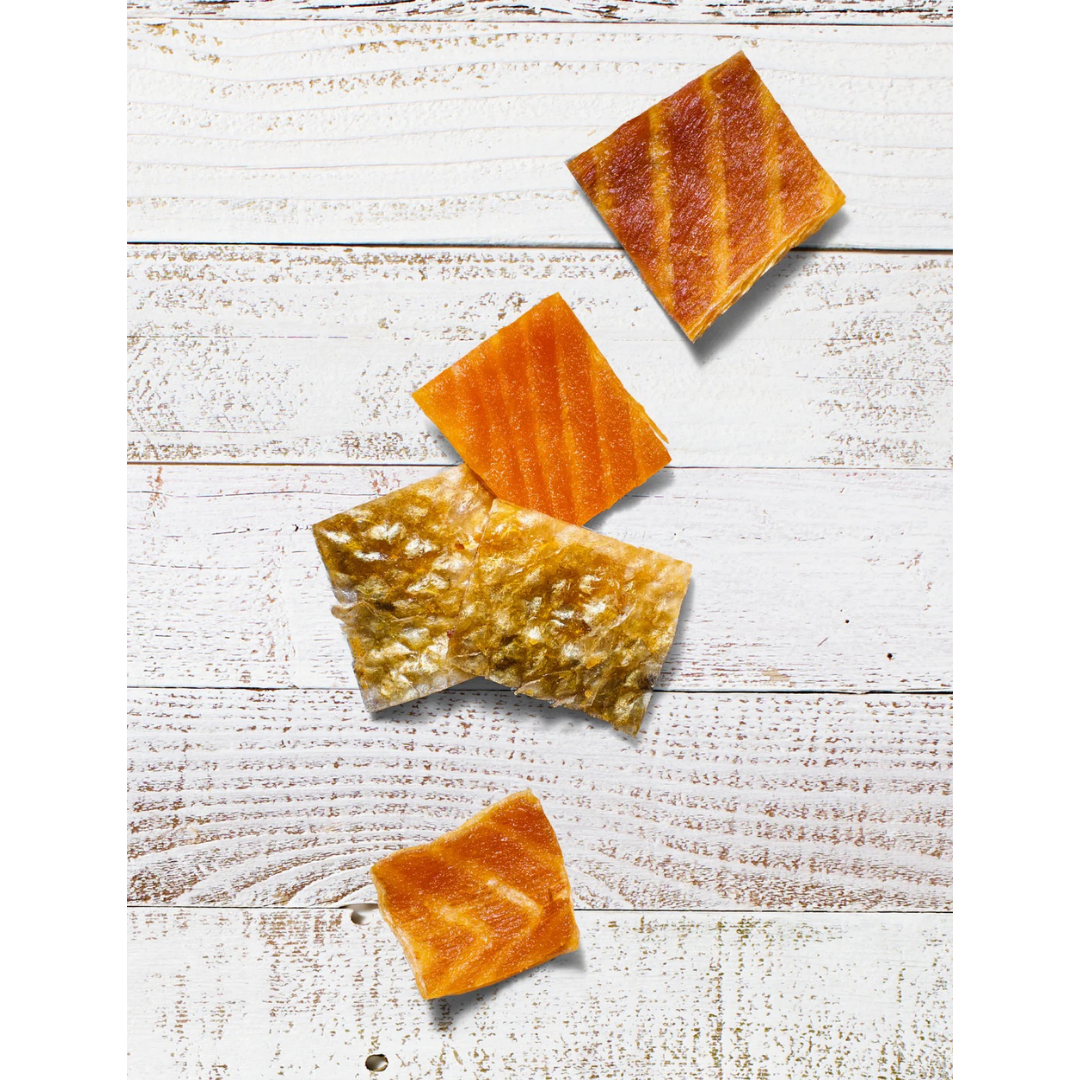 Finfare Freeze Dried Salmon Skin Bites