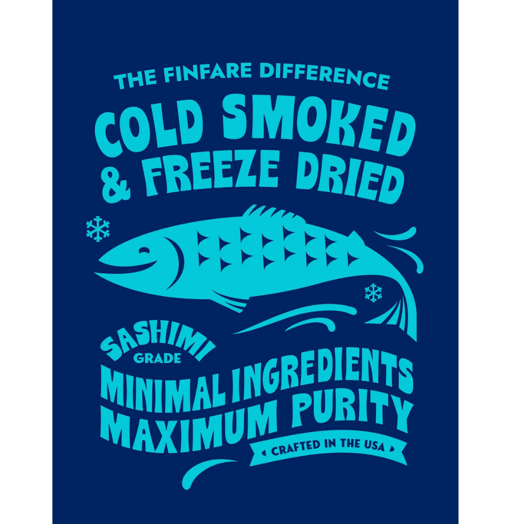 Finfare Freeze Dried Salmon Skin Bites