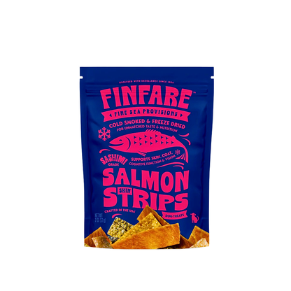 Finfare Freeze Dried Salmon Skin Strips