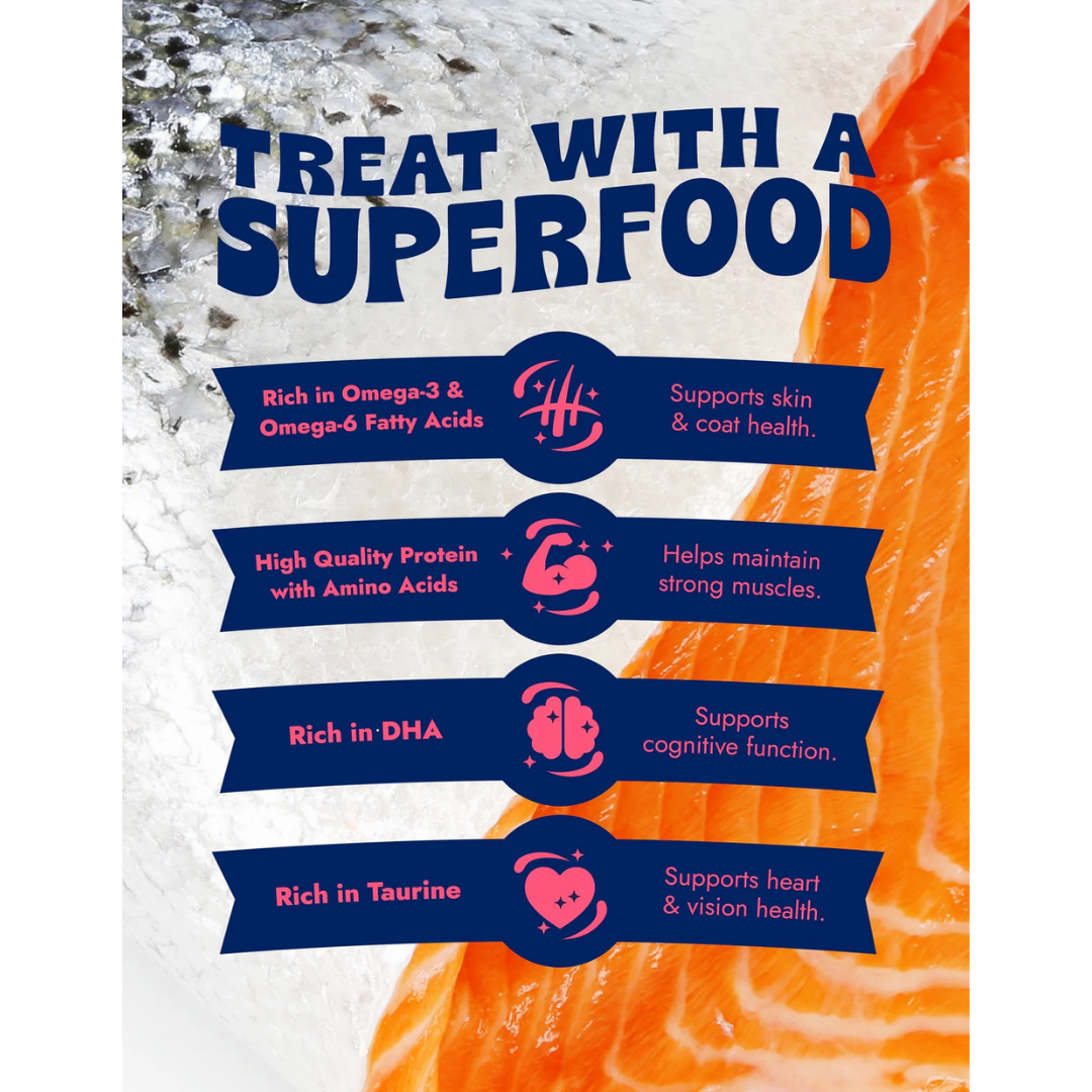 Finfare Freeze Dried Salmon Skin Strips