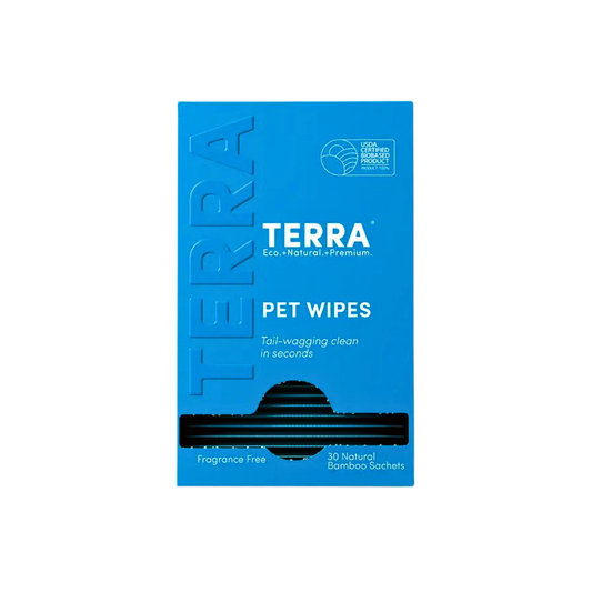 Terra Natural Dog Grooming Wipes | Gentle for Sensitive Skin + Paws