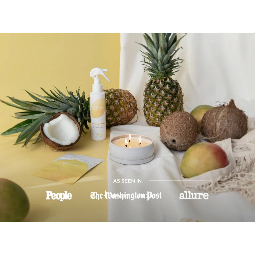 Grow Natural Candle | Coconut Pineapple