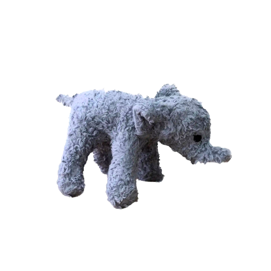 Our Green House Organic Plush Elephant Dog Toy | Handmade Fair-Trade Comfort + Squeaky Toy